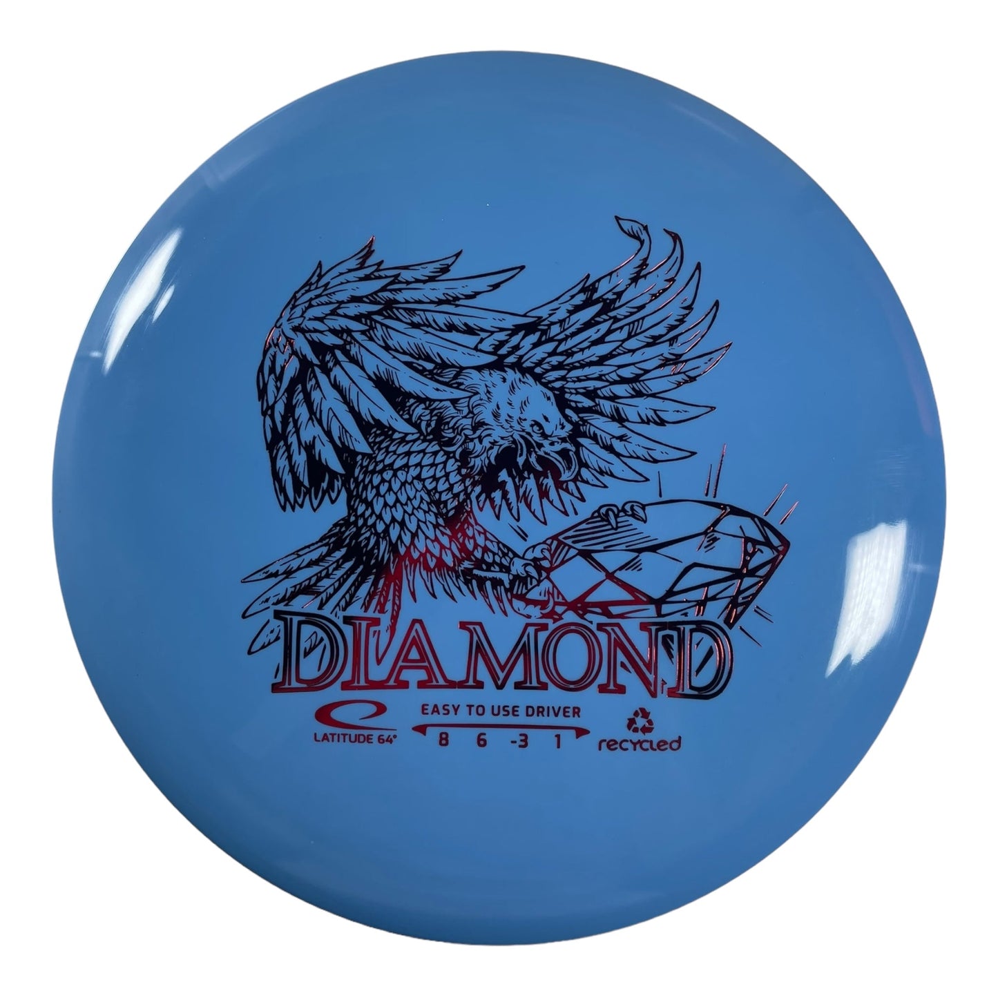 Latitude 64 Diamond | Recycled | Blue/Red 156g Disc Golf