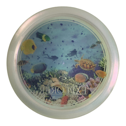 Latitude 64 Explorer - Used Like New | Opto-X Glimmer | White/Blue 170g (Ocean Decodye) Disc Golf