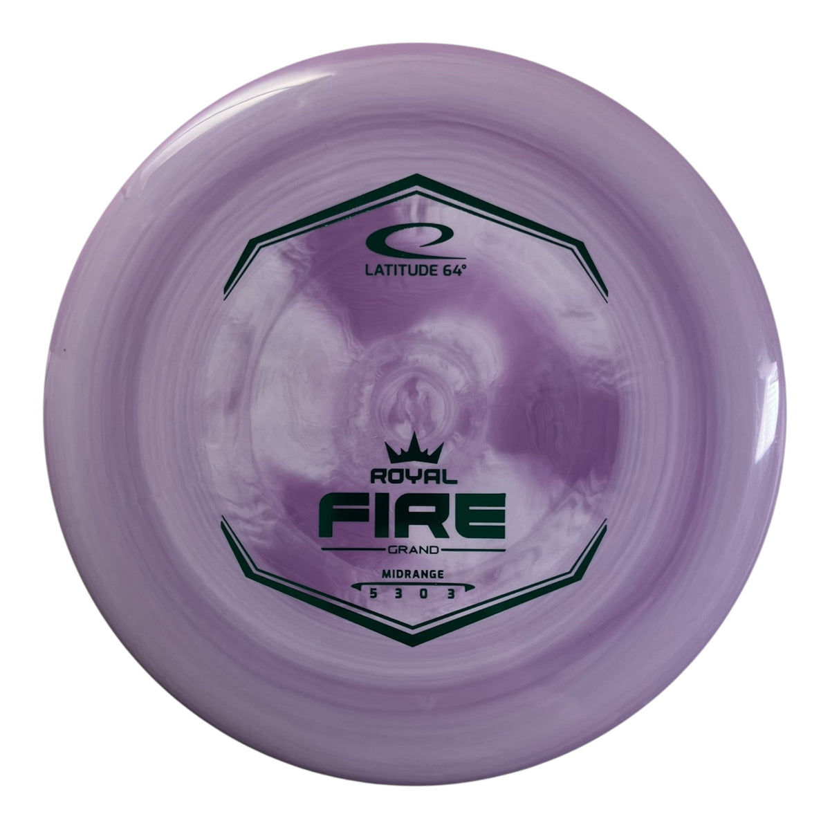 Latitude 64 Fire | Royal Grand | Purple/Green 175g Disc Golf