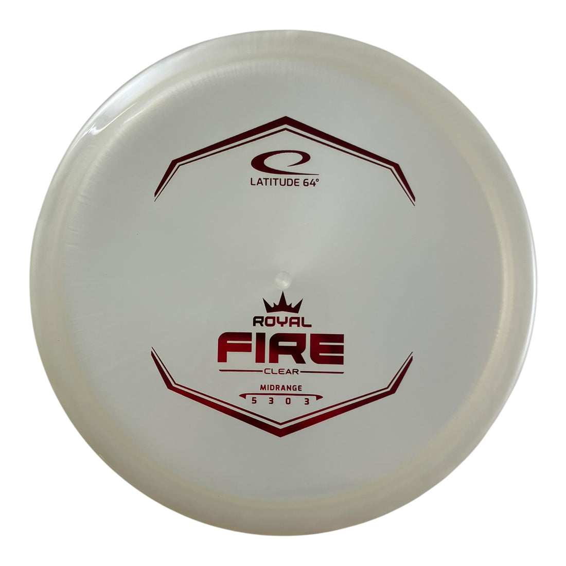 Latitude 64 Fire | Royal Clear | White/Red 173g Disc Golf