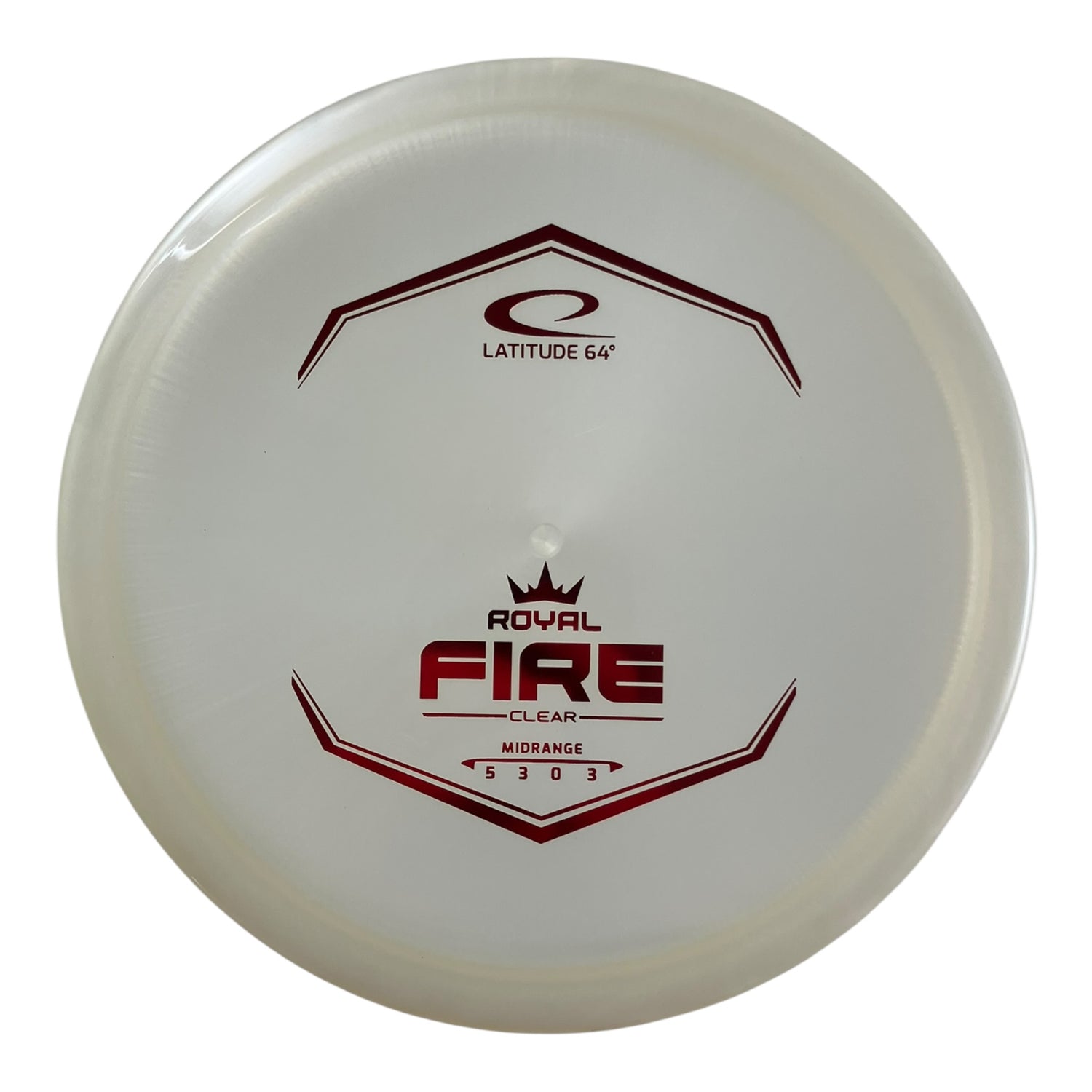 Latitude 64 Fire | Royal Clear | White/Red 173g Disc Golf