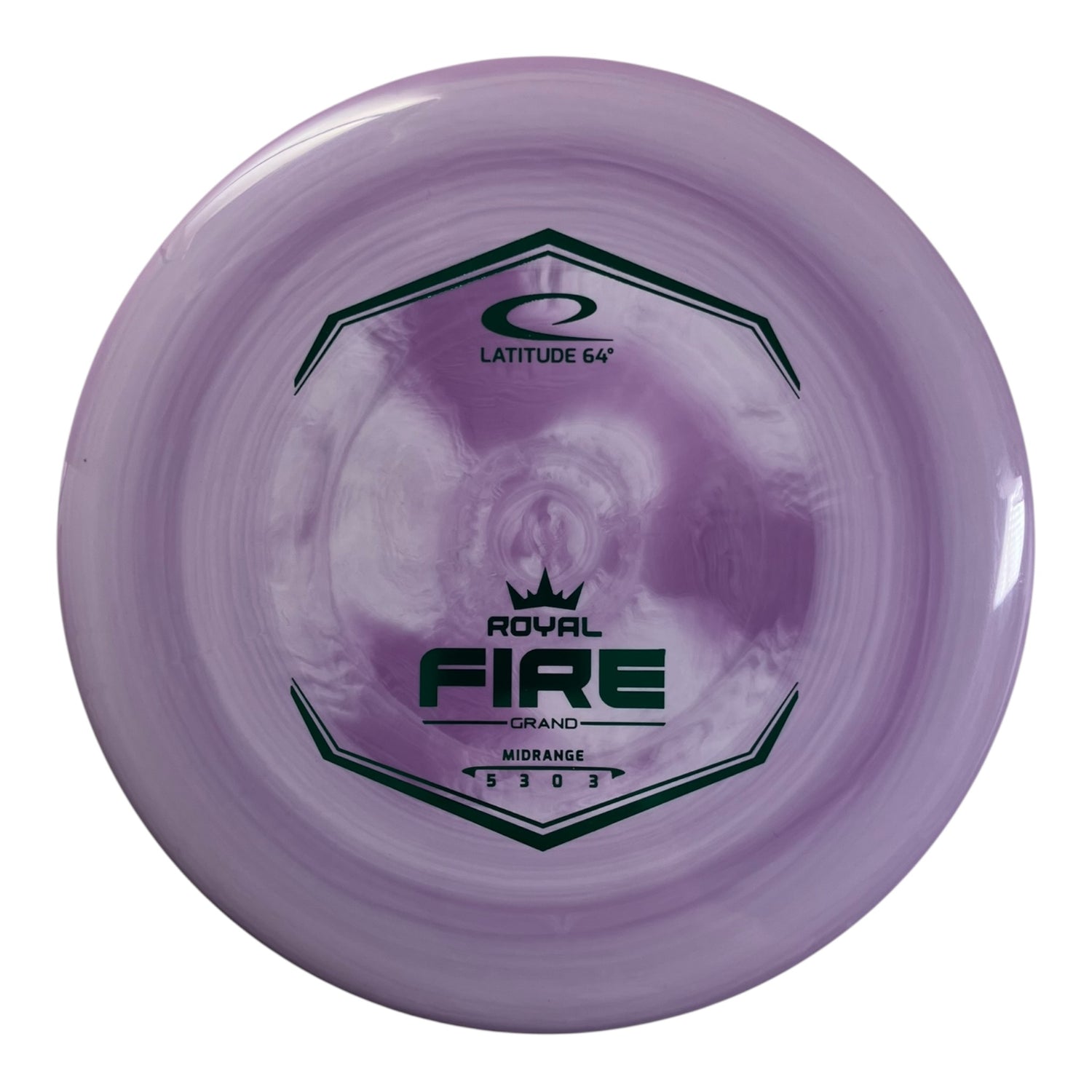 Latitude 64 Fire | Royal Grand | Purple/Green 175g Disc Golf