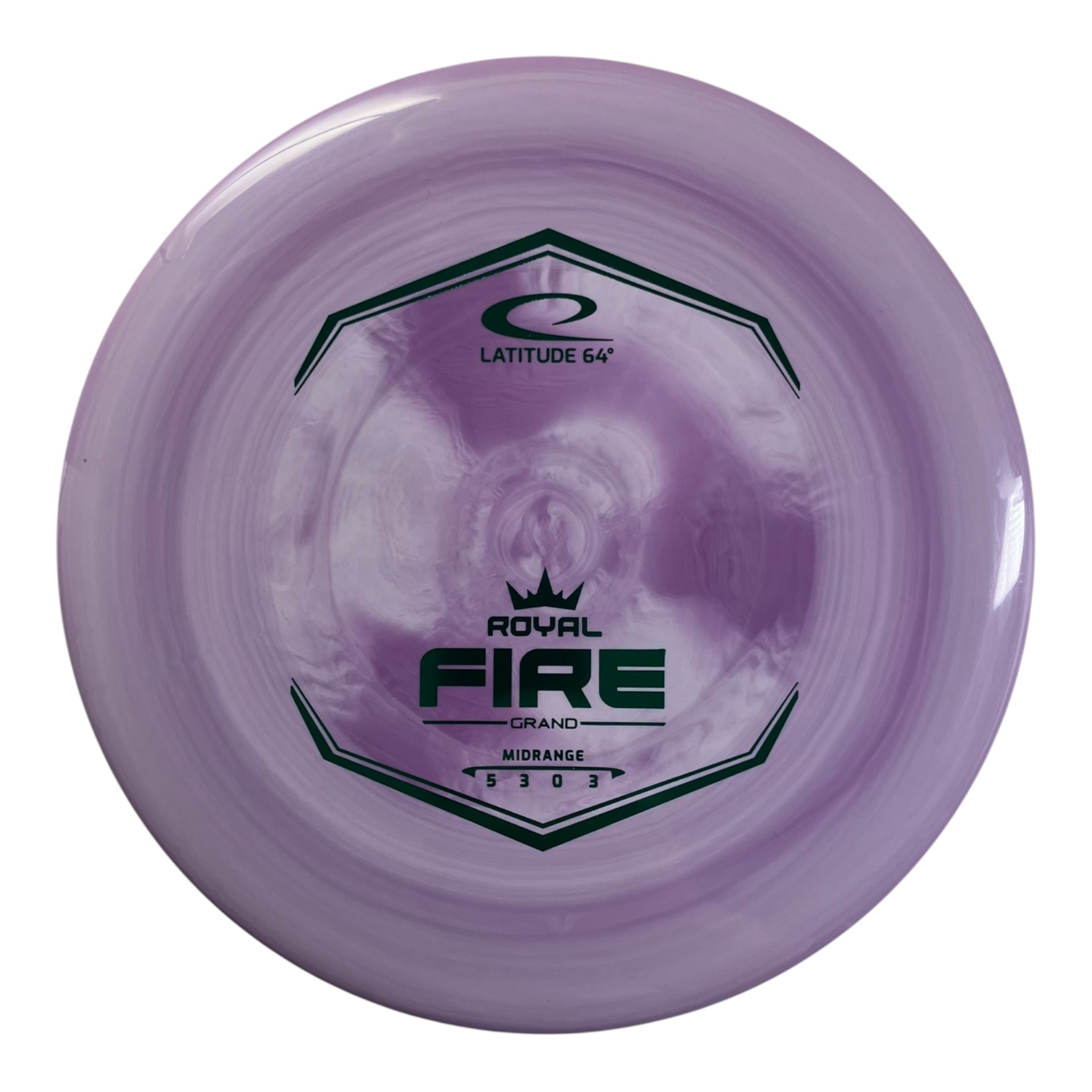 Latitude 64 Fire | Royal Grand | Purple/Green 175g Disc Golf