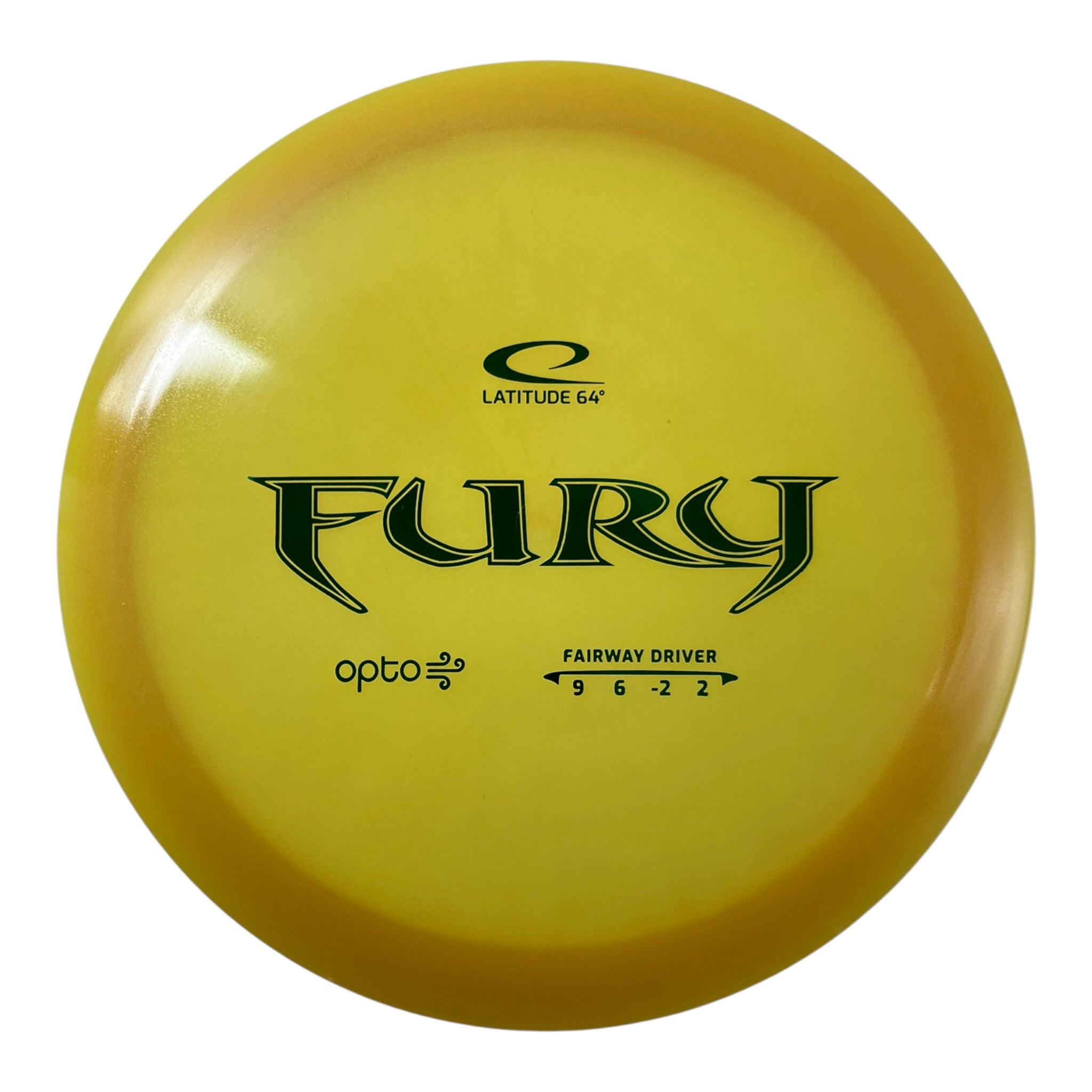 Latitude 64 Fury | Opto Air | Yellow/Green 158g Disc Golf