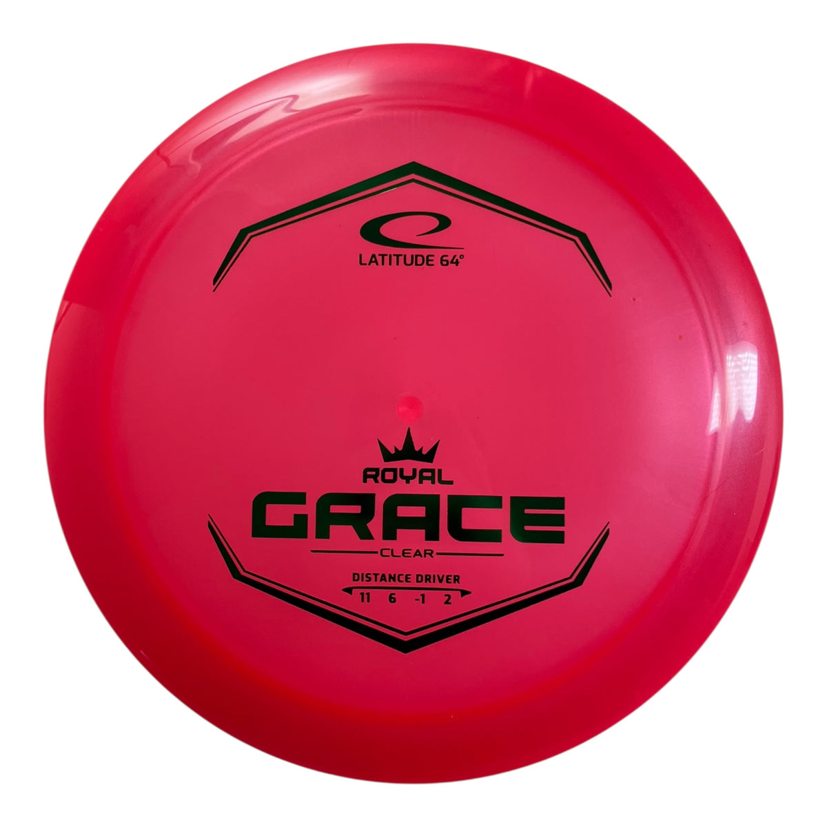 Latitude 64 Grace | Royal Clear | Pink/Green 174g Disc Golf