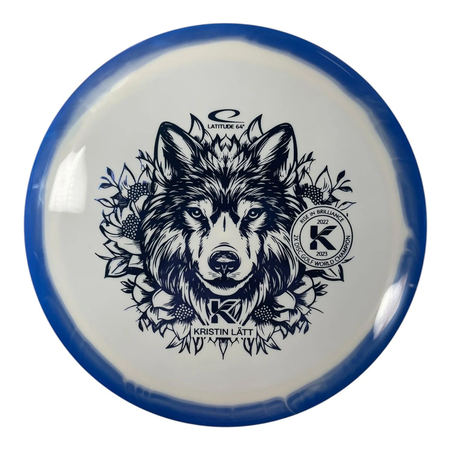 Latitude 64 Grace | Grand Orbit | White/Blue 175g (Kristin Latt) Disc Golf