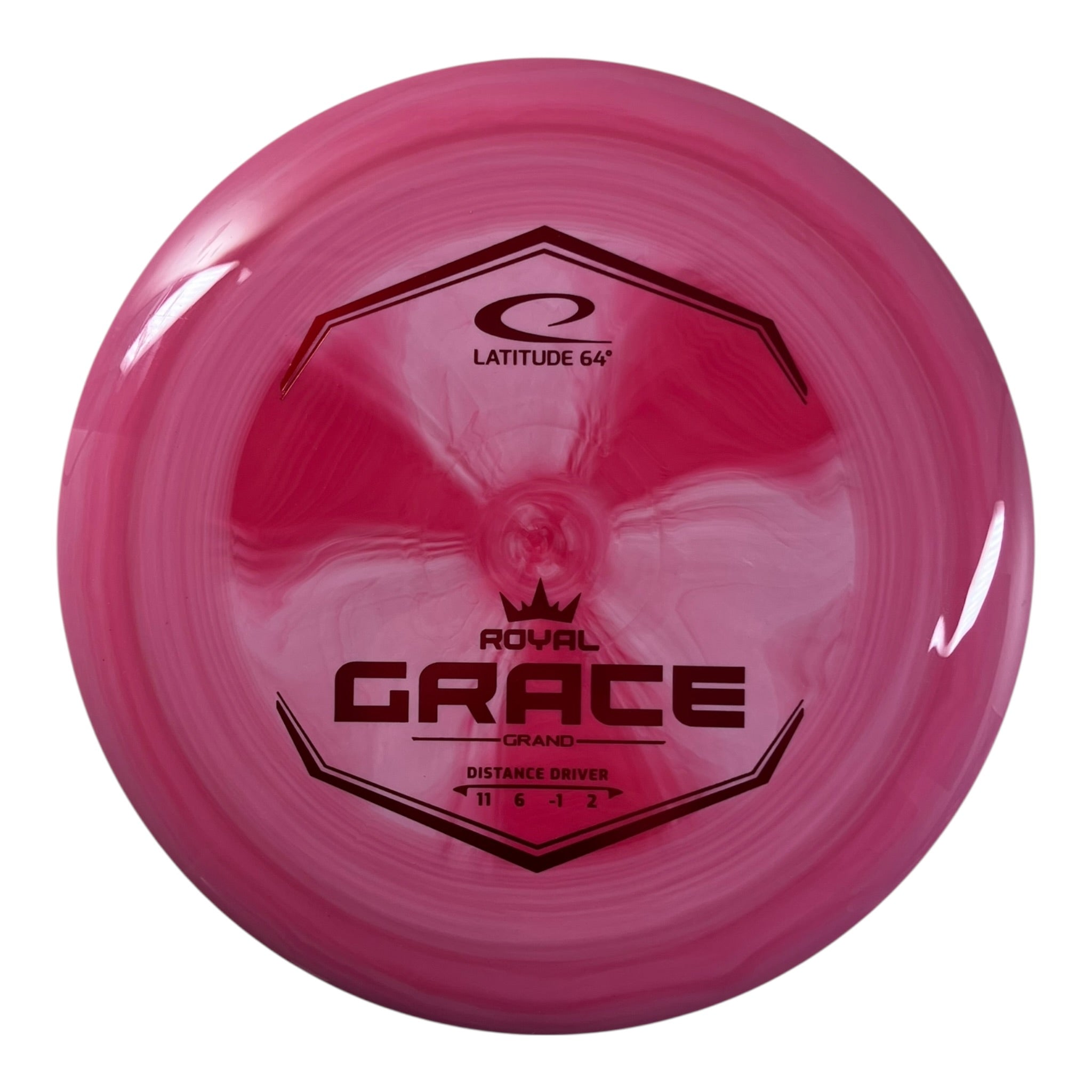 Latitude 64 Grace | Royal Grand | Pink/Red 175g Disc Golf
