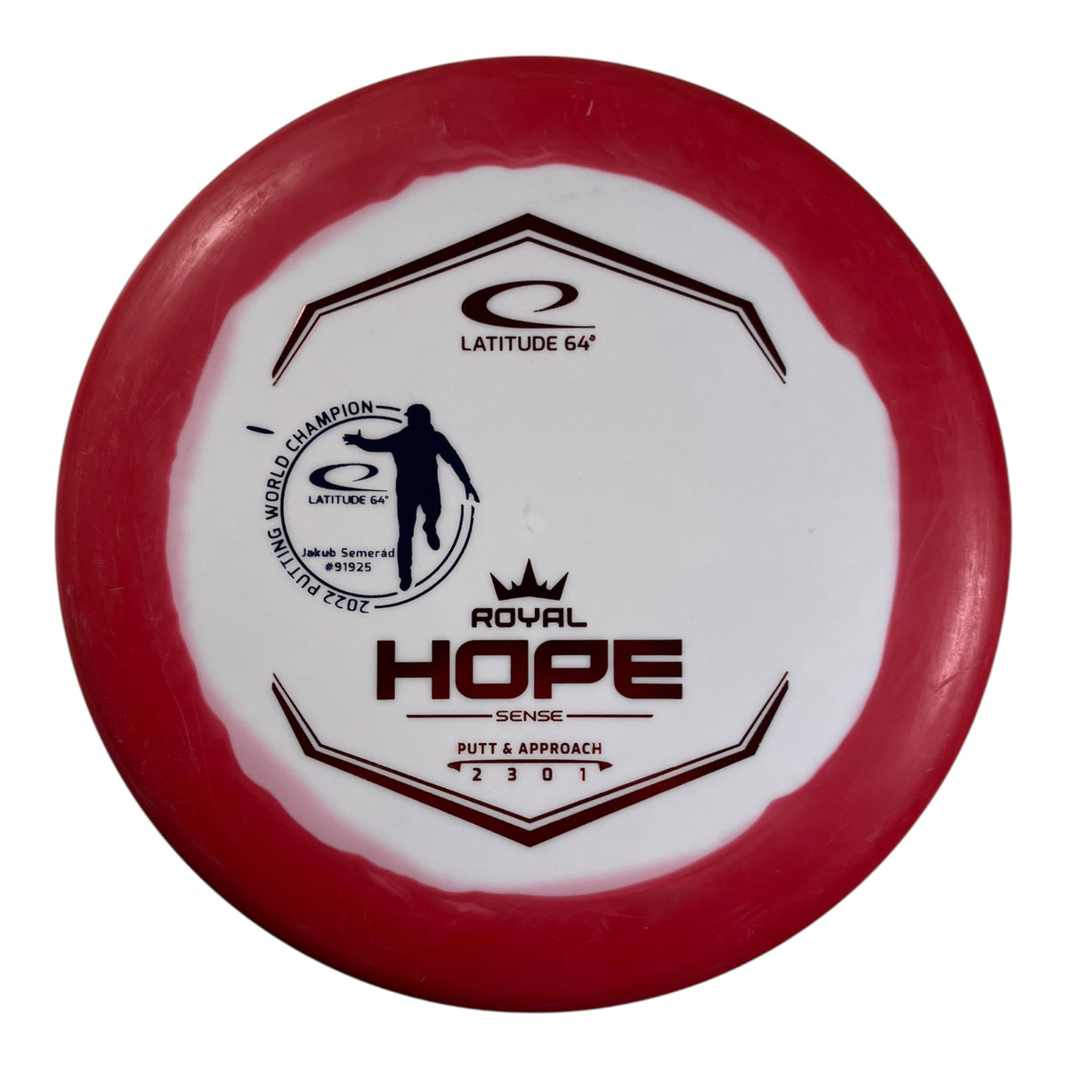 Latitude 64 Hope - Used Like New | Royal Sense Orbit | Red/White 176g (Jakub Semerad 2022) Disc Golf