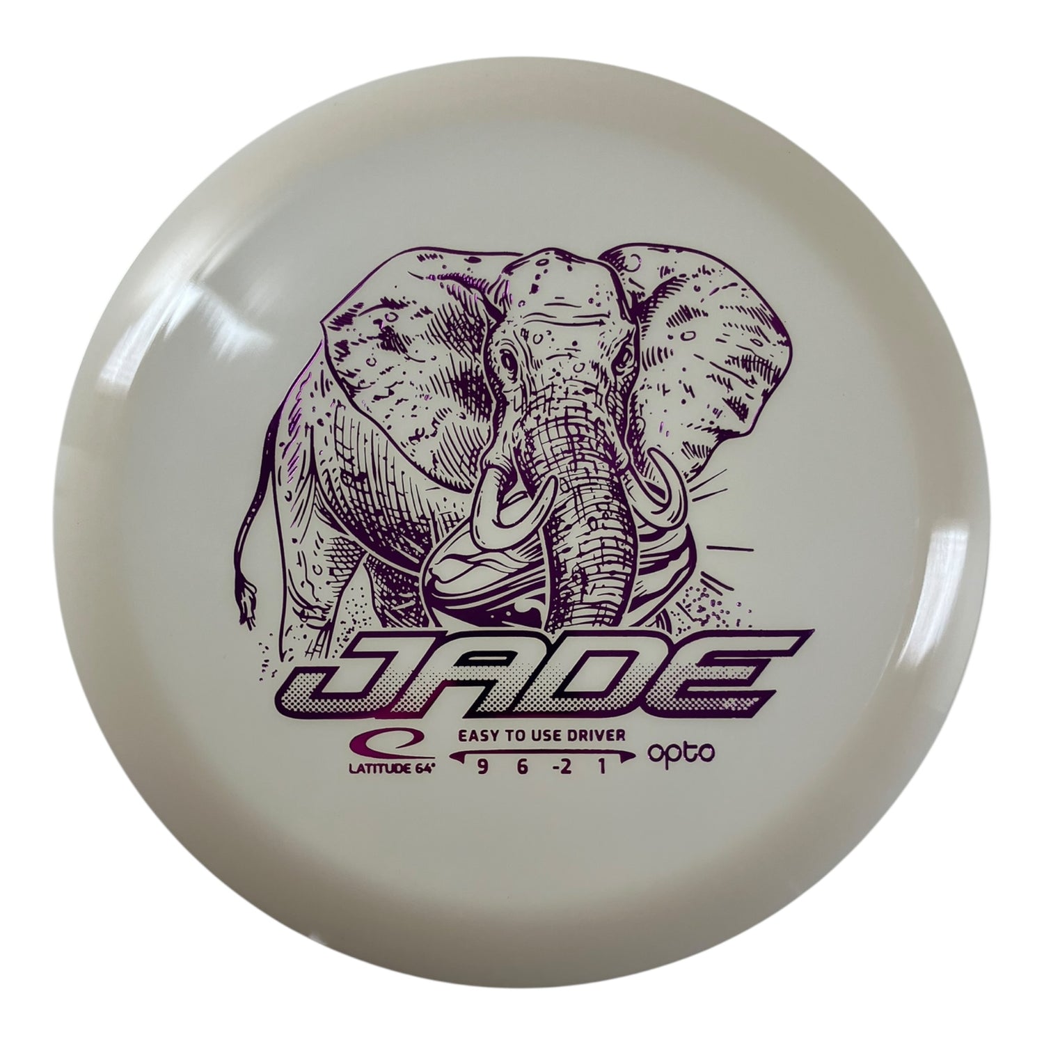 Latitude 64 Jade | Opto | White/Pink 156g Disc Golf