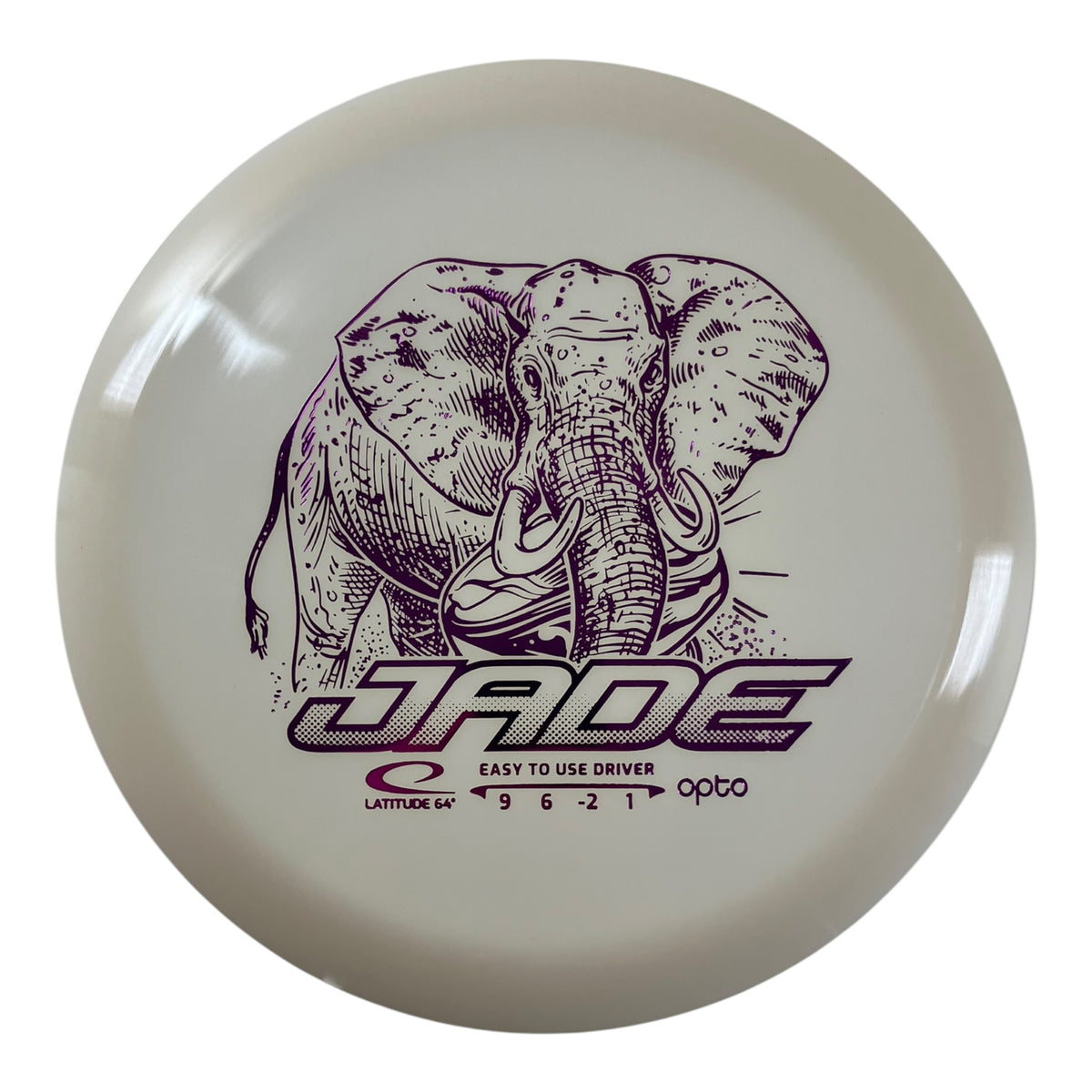 Latitude 64 Jade | Opto | White/Pink 156g Disc Golf