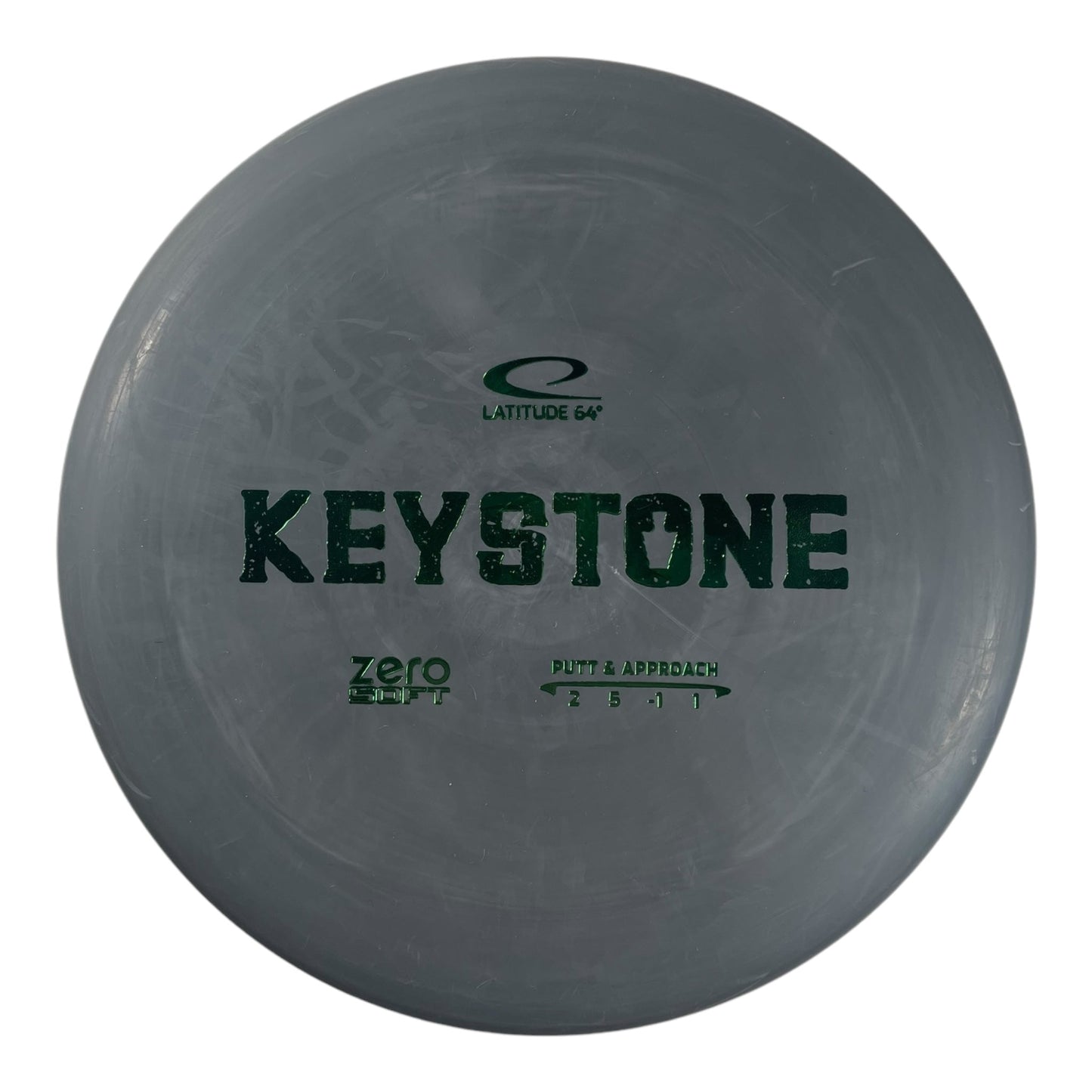 Latitude 64 Keystone | Zero Soft | Grey/Green 173g Disc Golf