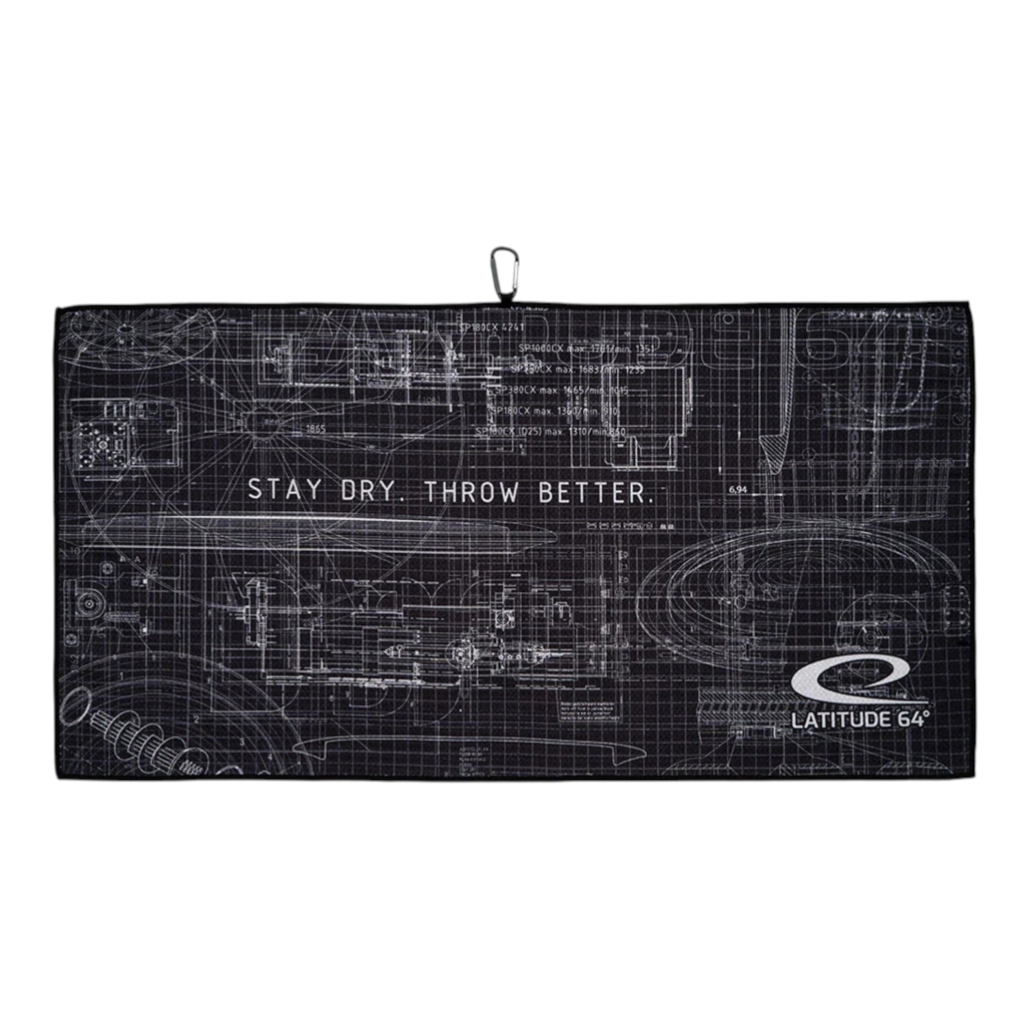 Latitude 64 Latitude 64 Microfiber Waffle Towel (Stay Dry Tech) Disc Golf
