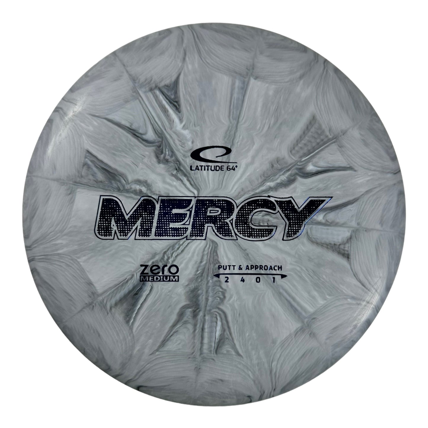 Latitude 64 Mercy | Zero Medium Burst | Grey/Blue 174 - 176g Disc Golf