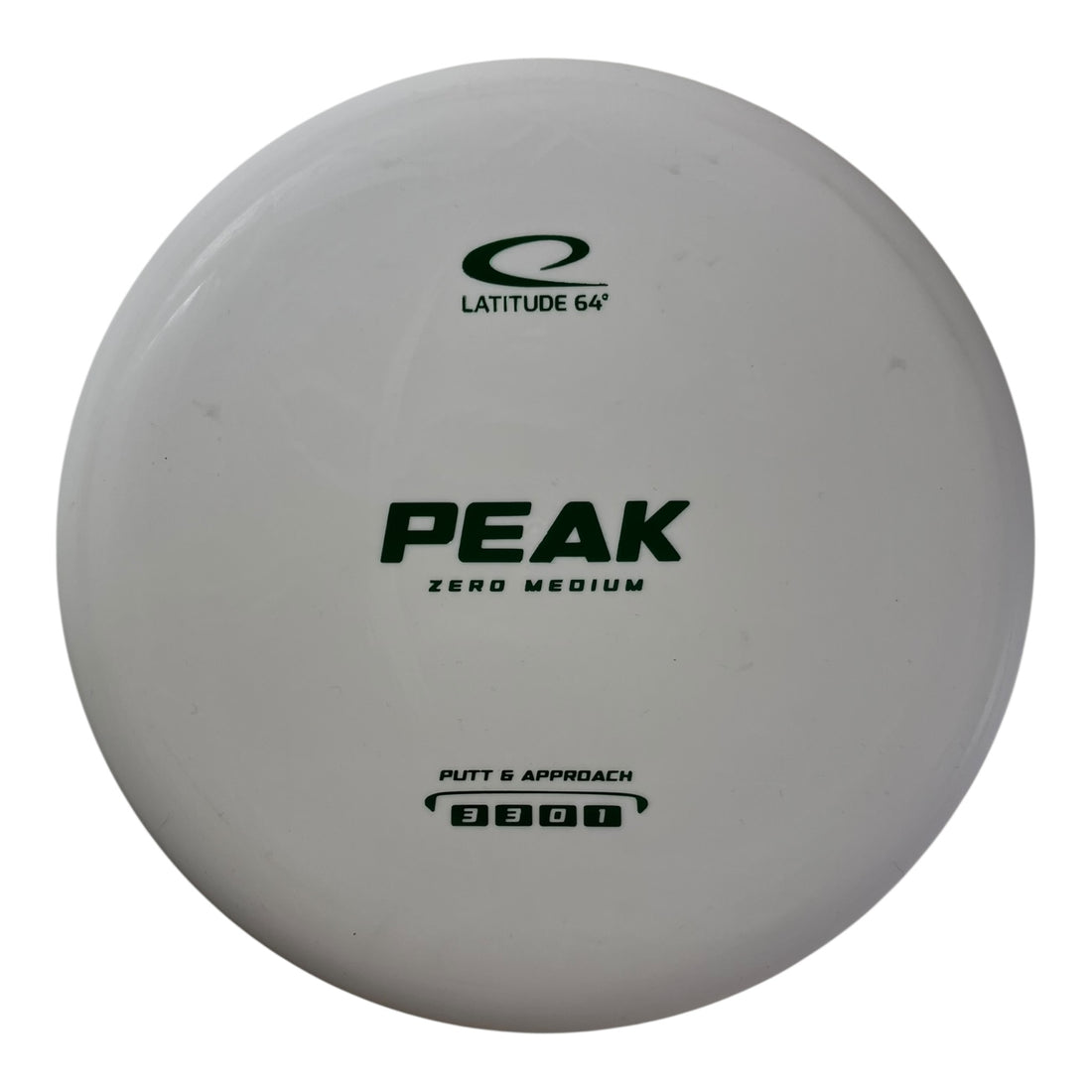 Latitude 64 Peak | Zero Medium | White/Green 176g Disc Golf