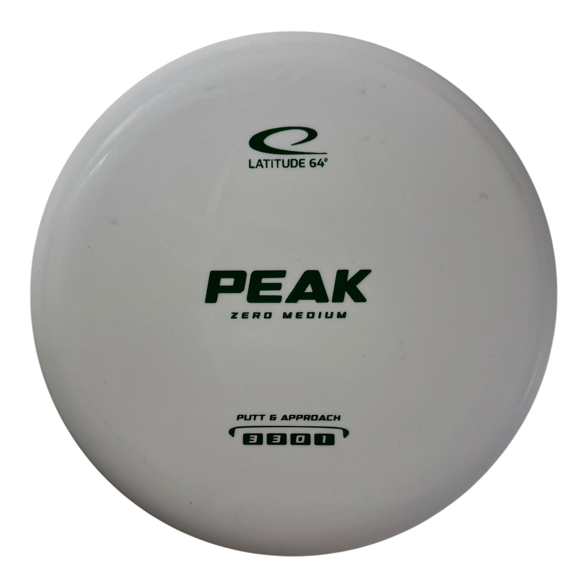 Latitude 64 Peak | Zero Medium | White/Green 176g Disc Golf