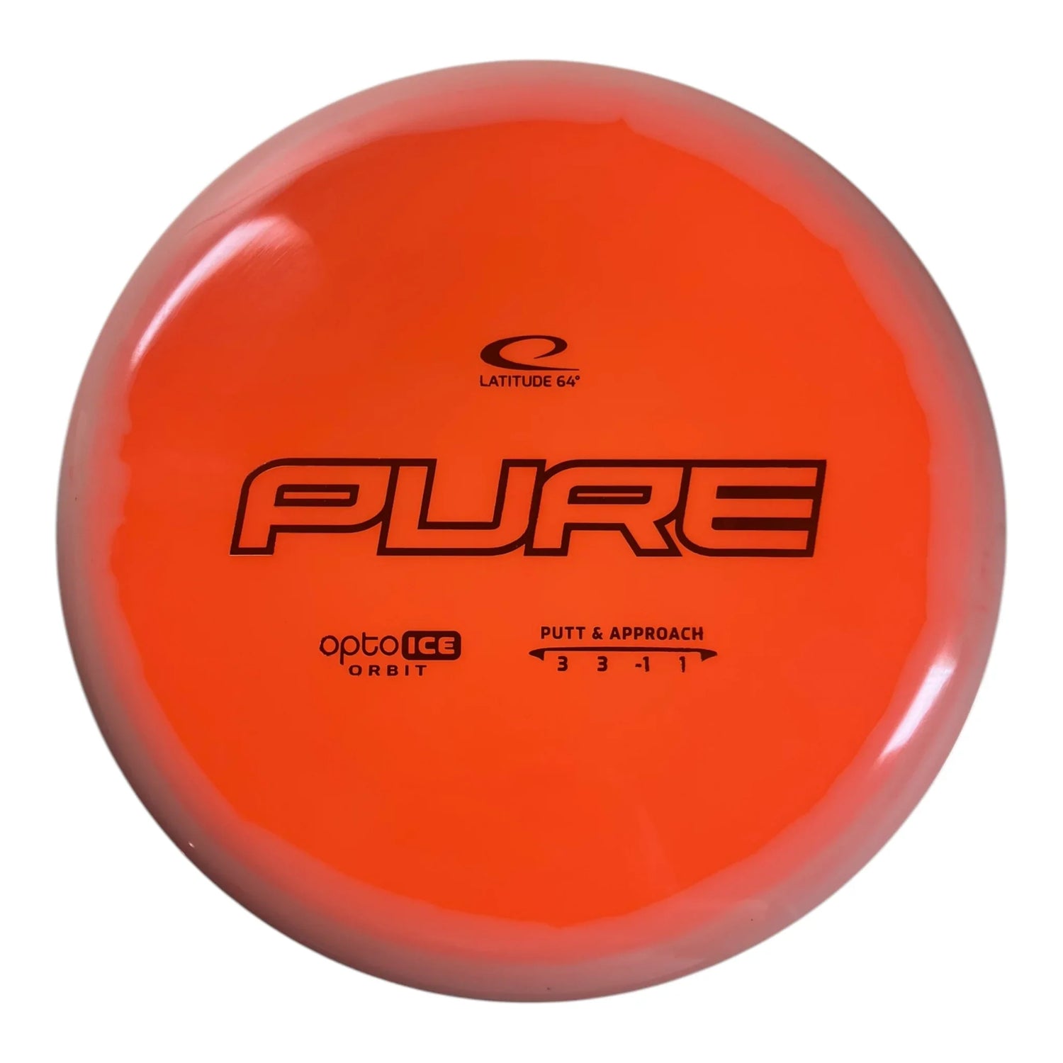 Latitude 64 Pure | Opto-Ice Orbit | Ice/Orange 174g Disc Golf