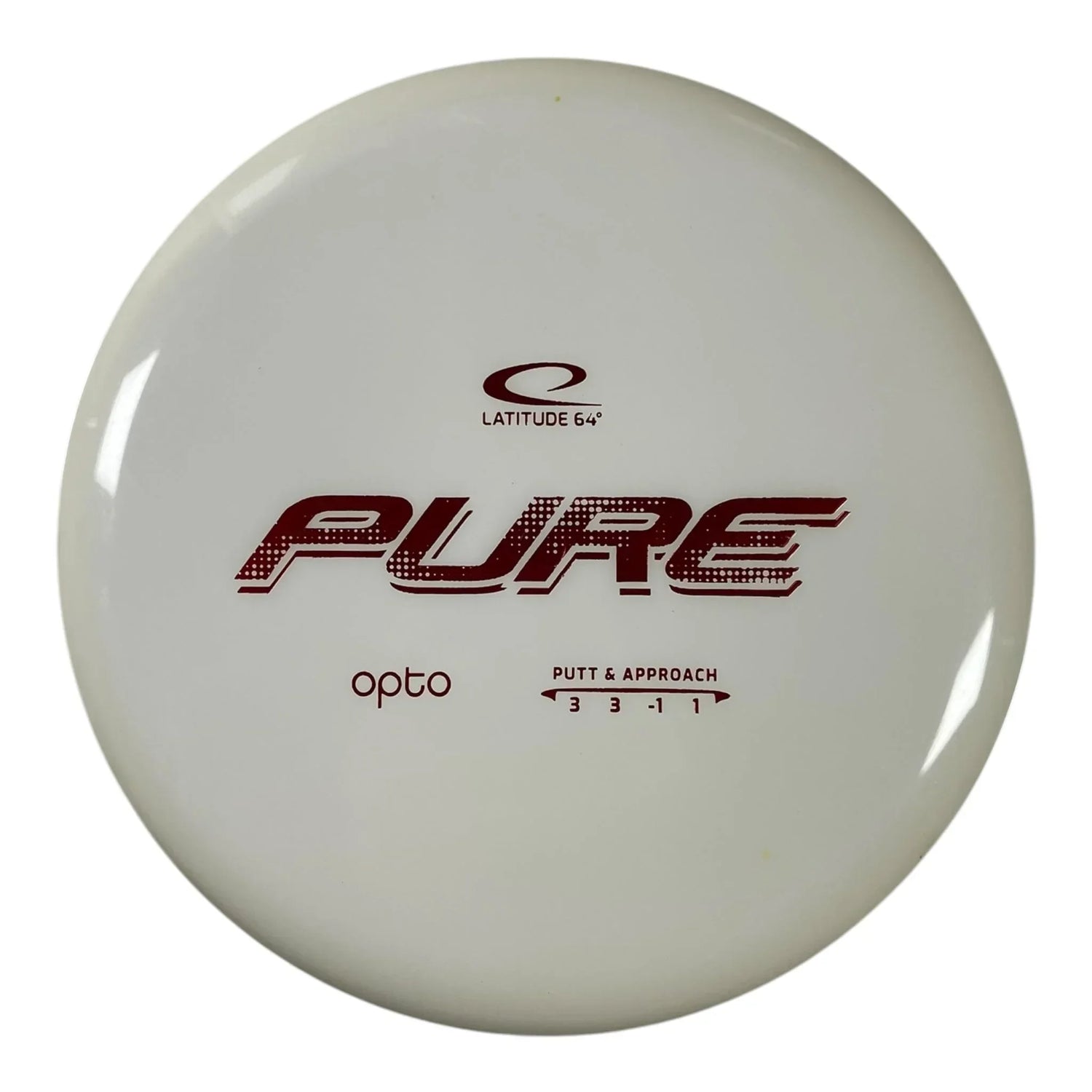 Latitude 64 Pure | Opto | White/Red 173g Disc Golf