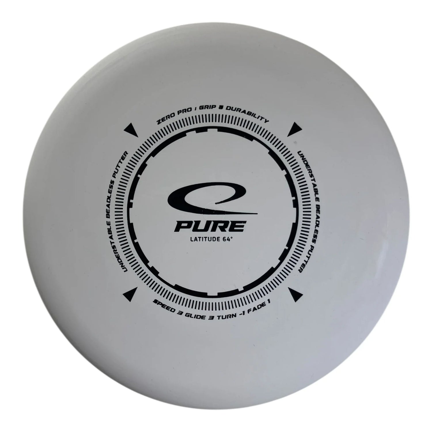 Latitude 64 Pure | Zero Pro | White/Black 173g Disc Golf