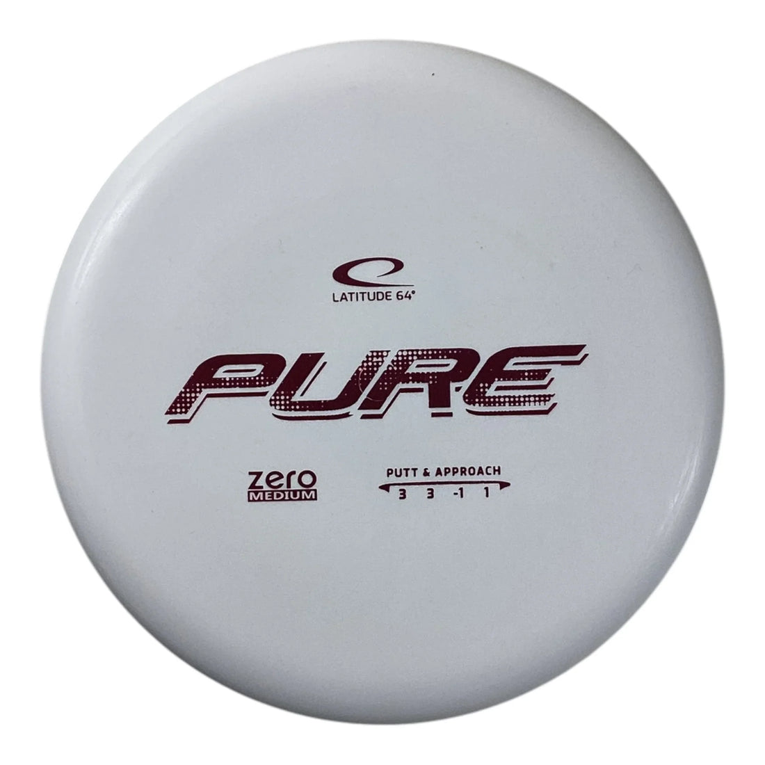 Latitude 64 Pure | Zero Soft | White/Red 174-176g Disc Golf