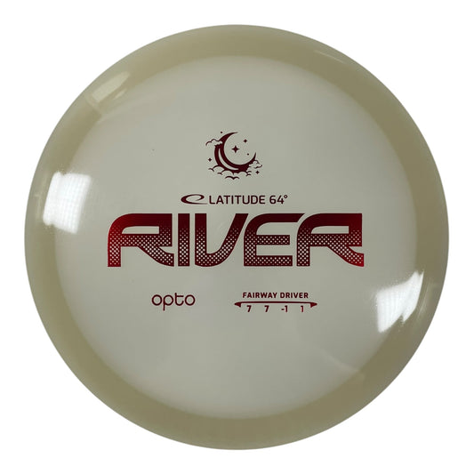 Latitude 64 River | Opto Moonshine | Glow/Red 174g Disc Golf