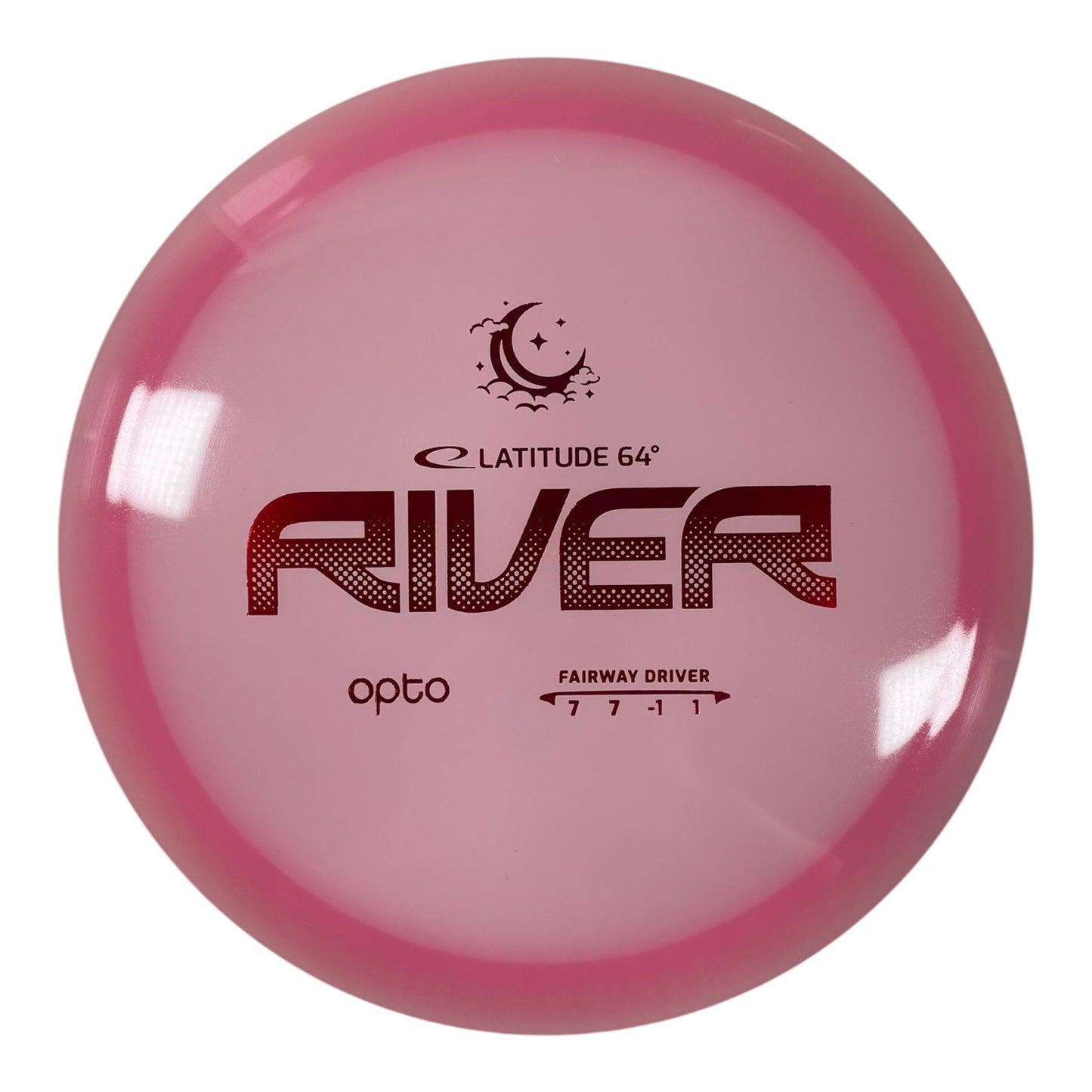 Latitude 64 River | Opto Moonshine | Pink/Red 174 - 175g Disc Golf