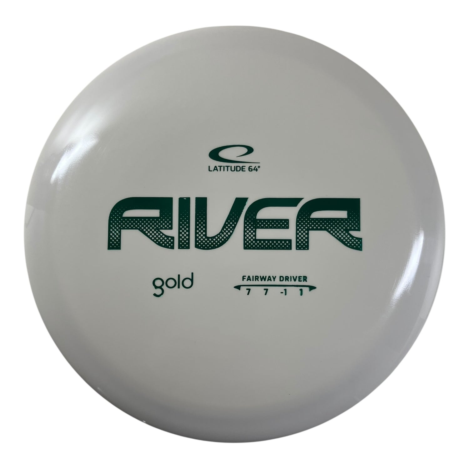 Latitude 64 River | Gold | White/Green 175g Disc Golf
