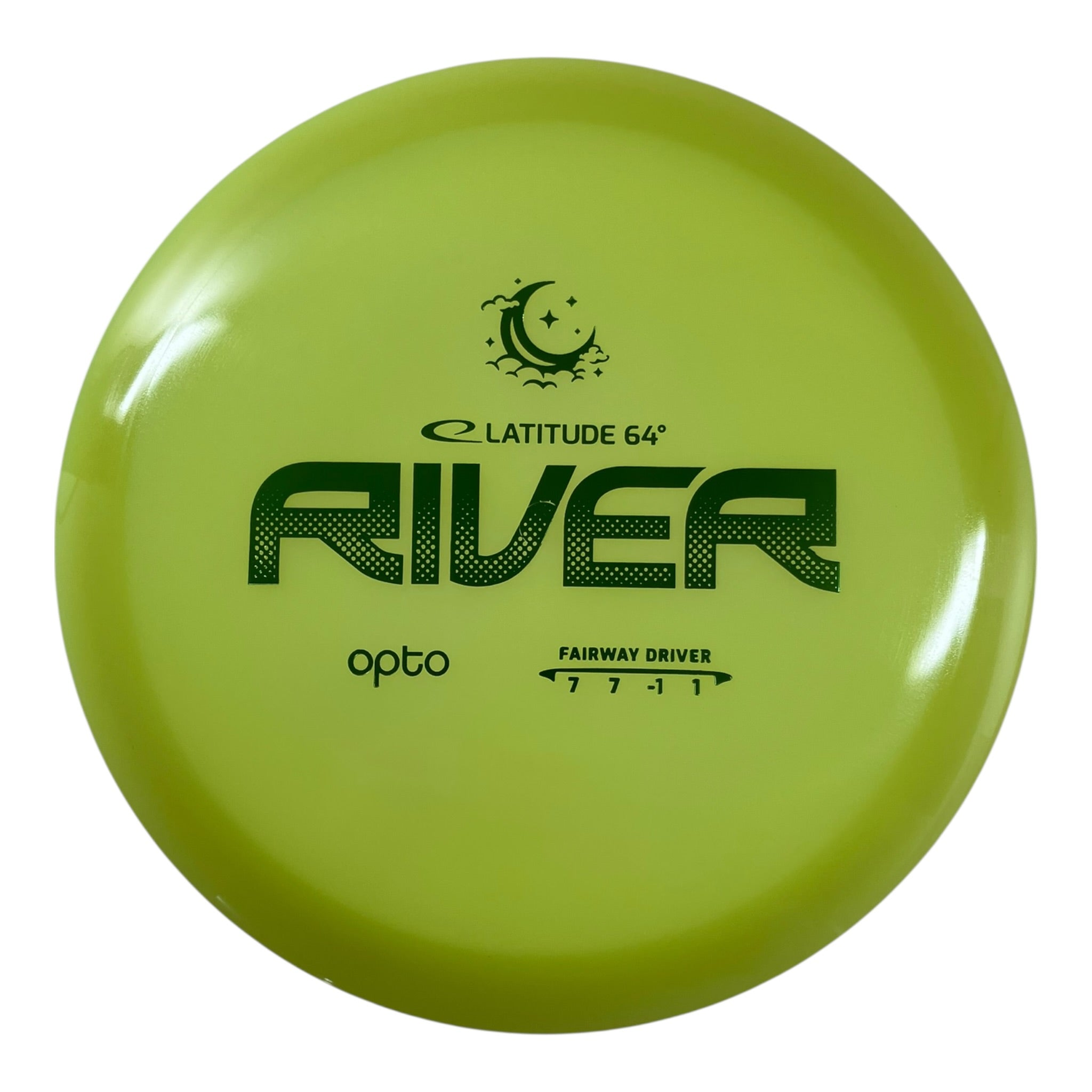 Latitude 64 River | Opto Moonshine | Yellow/Green 173g Disc Golf