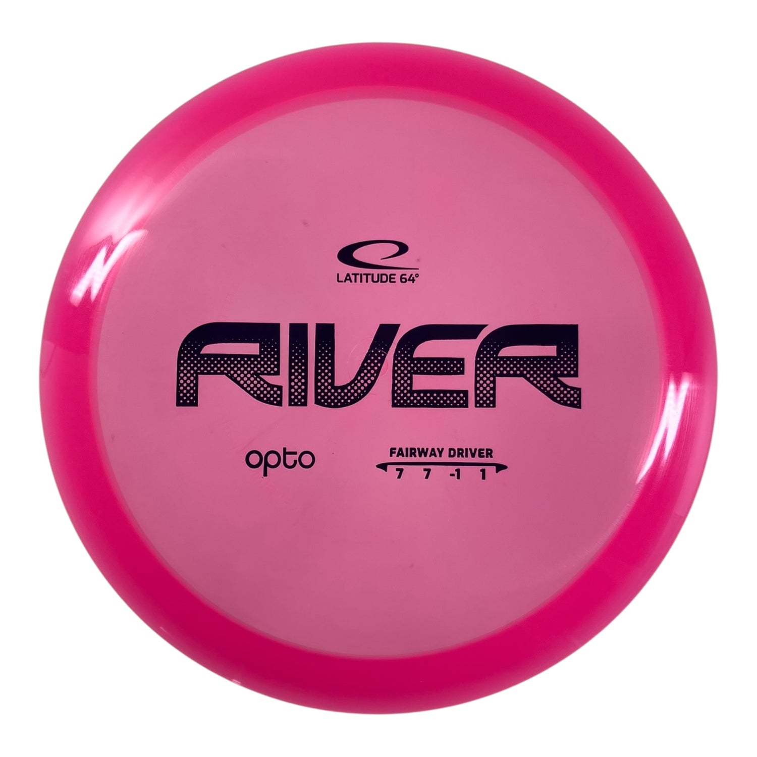 Latitude 64 River | Opto | Pink/Black 168g Disc Golf