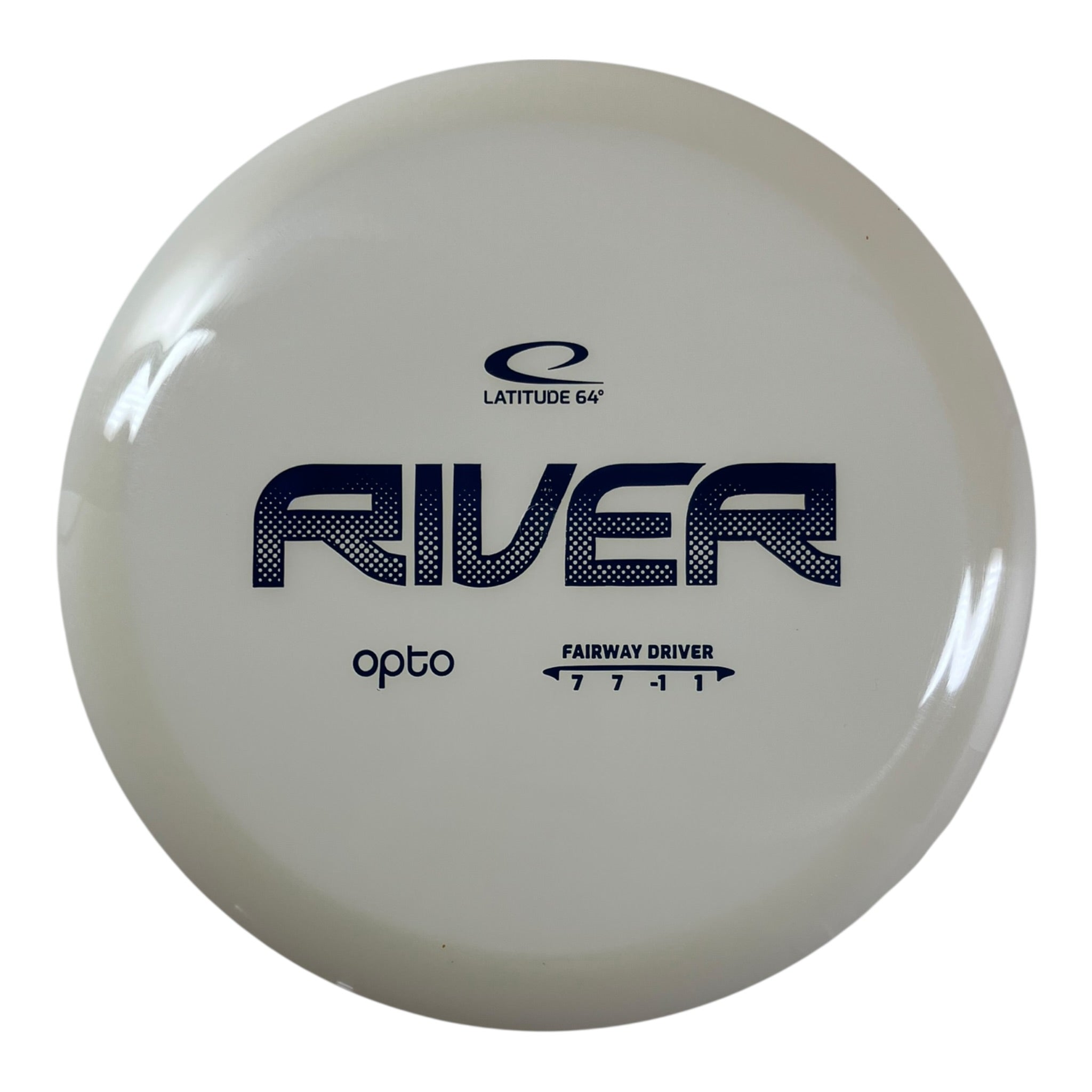 Latitude 64 River | Opto | White/Purple 168g Disc Golf