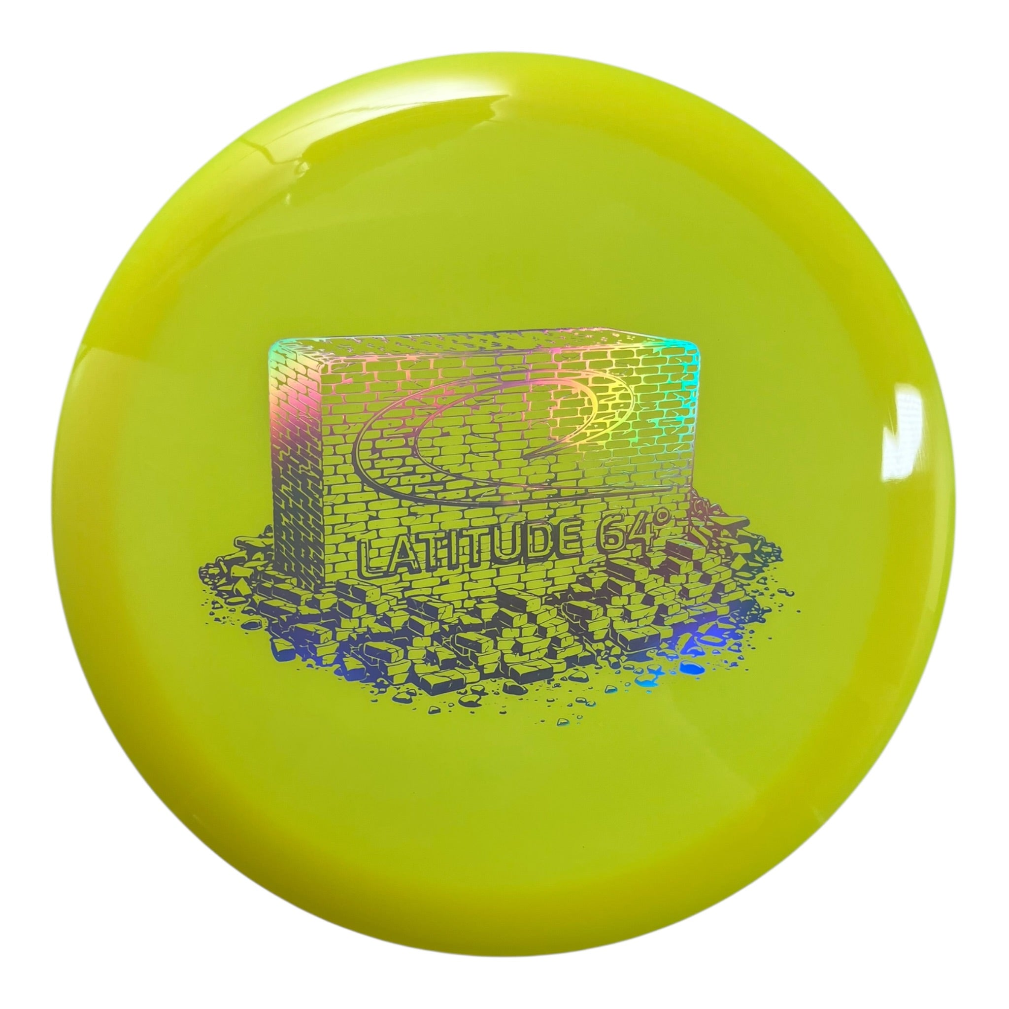 Latitude 64 River | Opto | Yellow/Holo 175g (Brick &amp; Mortar Stamp) Disc Golf