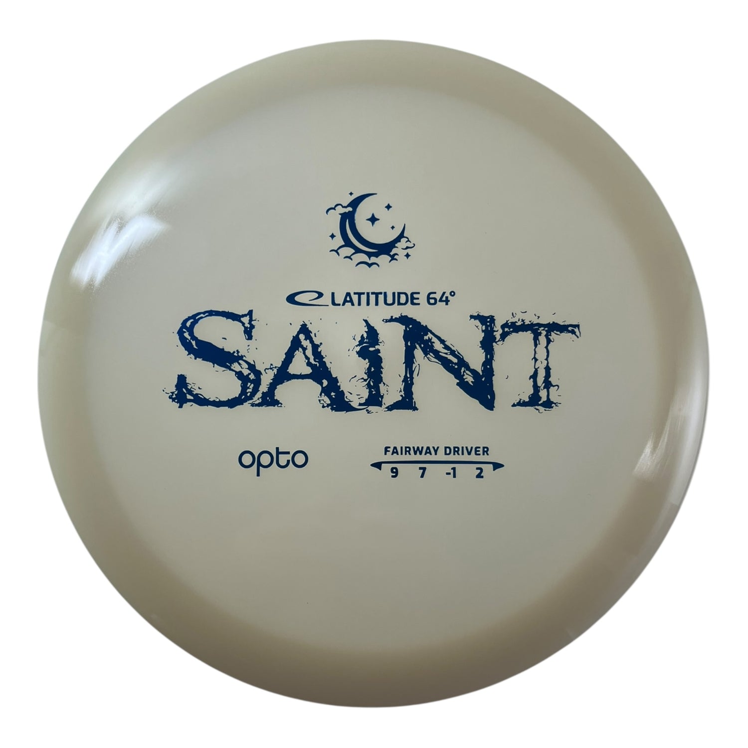 Latitude 64 Saint | Opto Moonshine | White/Blue 174g Disc Golf
