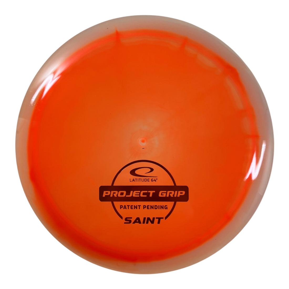 Latitude 64 Saint | Project Grip | Orange/Orange 175-176g (Patent Pending) Disc Golf
