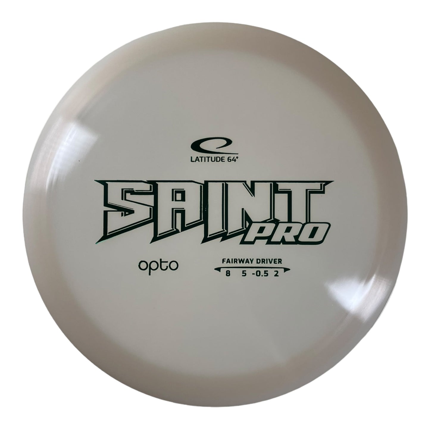 Latitude 64 Saint Pro | Opto | White/Green 174 - 175g Disc Golf