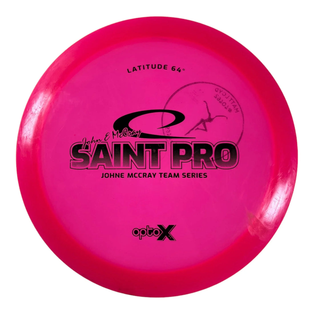 Latitude 64 Saint Pro - Used Fair | Opto - X | Pink/Black 175g (JohnE McCray) Disc Golf