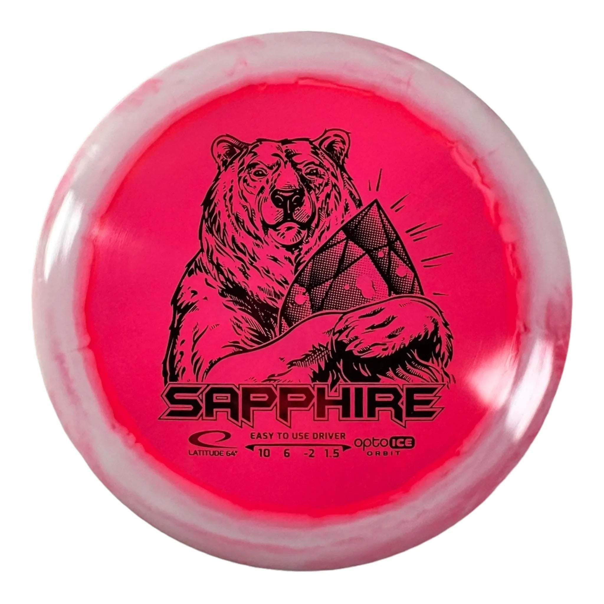 Latitude 64 Sapphire | Opto - Ice Orbit | Red/Red 161 - 162g Disc Golf