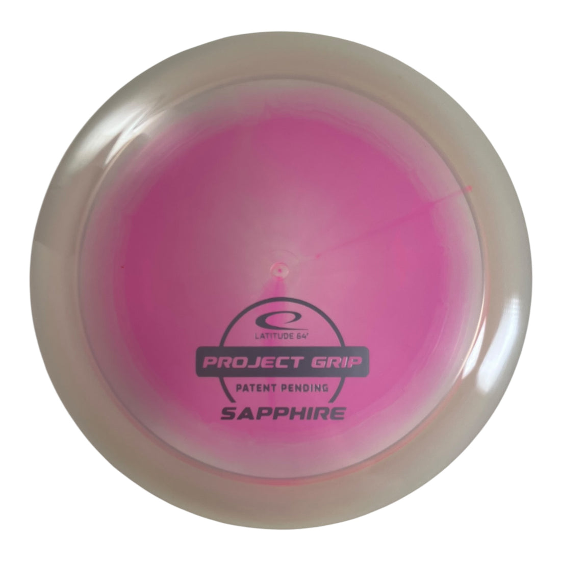 Latitude 64 Sapphire | Project Grip | Pink/White 163g (Patent Pending) Disc Golf