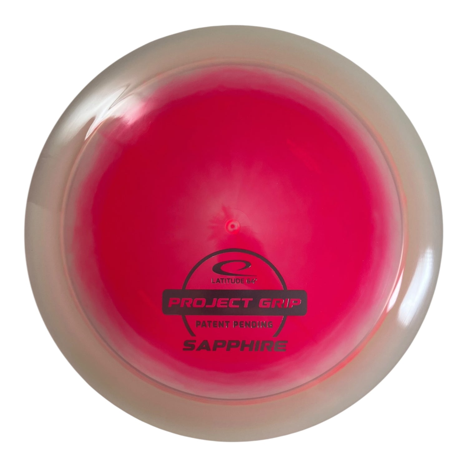 Latitude 64 Sapphire | Project Grip | Red/Silver 164g (Patent Pending) Disc Golf