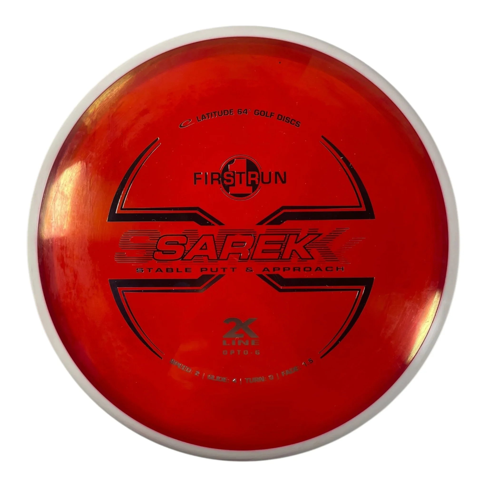Latitude 64 Sarek | 2K Opto-G | Red/Silver 175g (First Run) Disc Golf