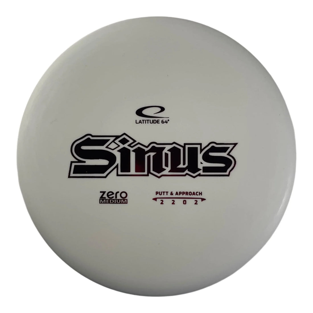 Latitude 64 Sinus | Zero Medium | White/Red 174g Disc Golf