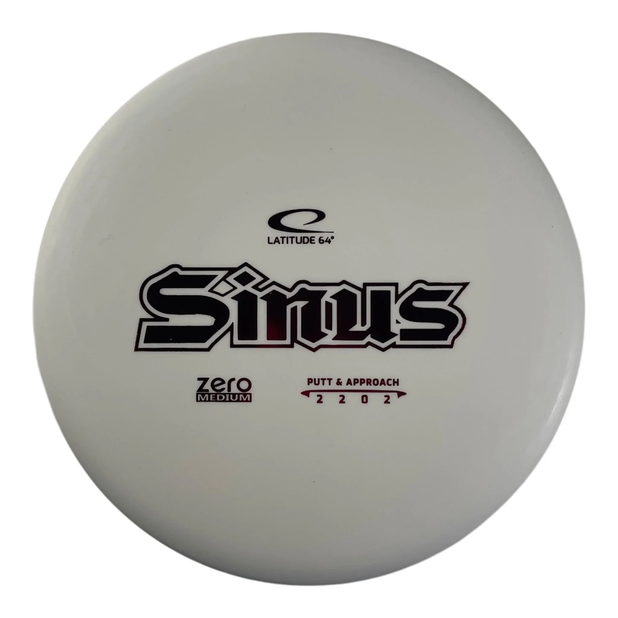 Latitude 64 Sinus | Zero Medium | White/Red 174g Disc Golf