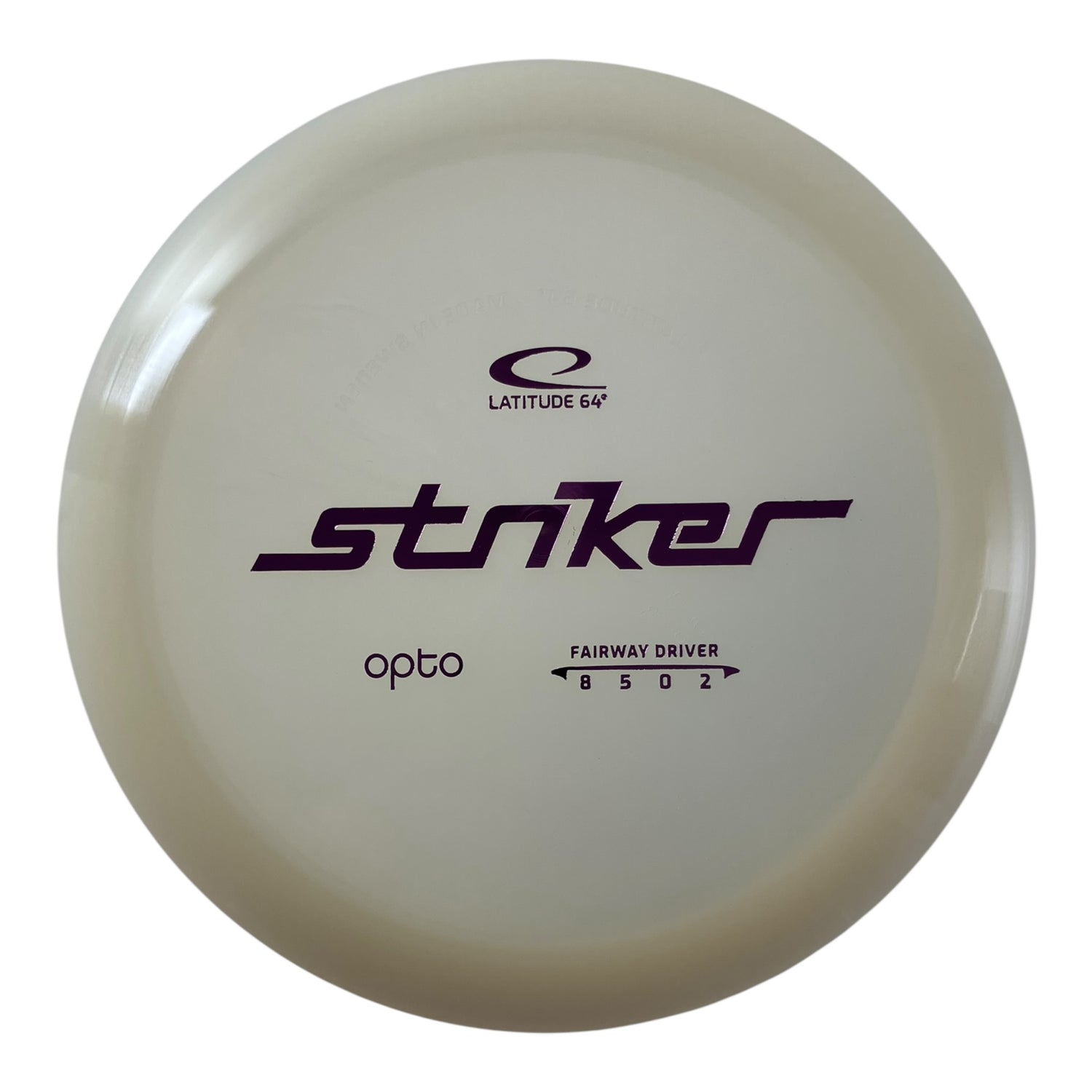 Latitude 64 Striker | Opto | White/Pink 175g Disc Golf