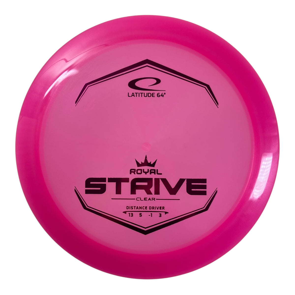 Latitude 64 Strive | Royal Clear | Pink/Purple 175g Disc Golf