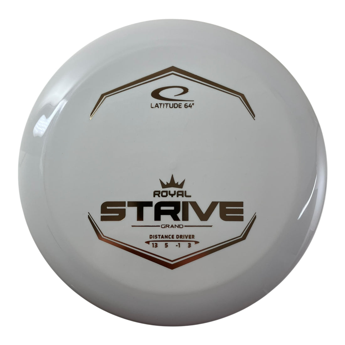 Latitude 64 Strive | Royal Grand | White/Gold 175g Disc Golf
