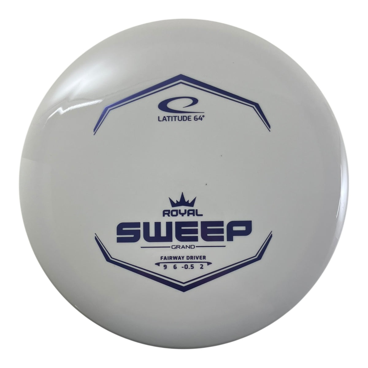 Latitude 64 Sweep | Royal Grand | White/Purple 175g Disc Golf