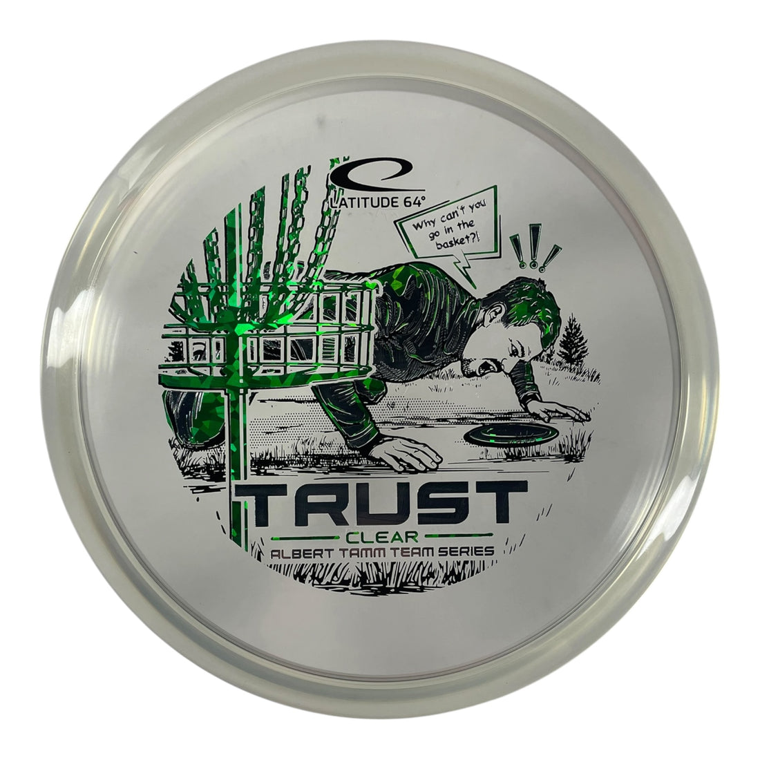 Latitude 64 Trust | Clear | Clear/Green/Silver 177g (Albert Tamm) Disc Golf
