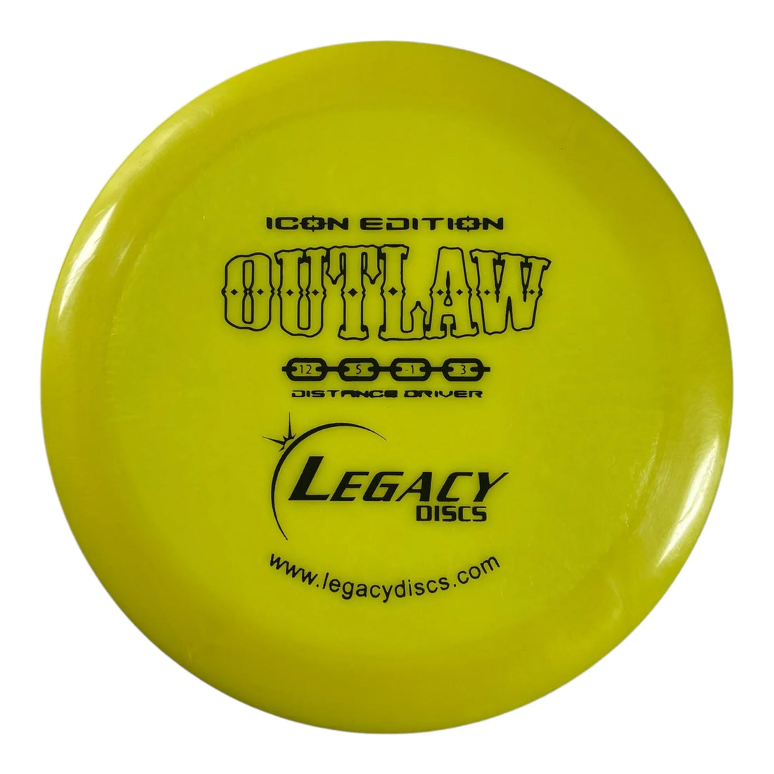 Legacy Discs Outlaw | Icon | Yellow/Black 177g Disc Golf