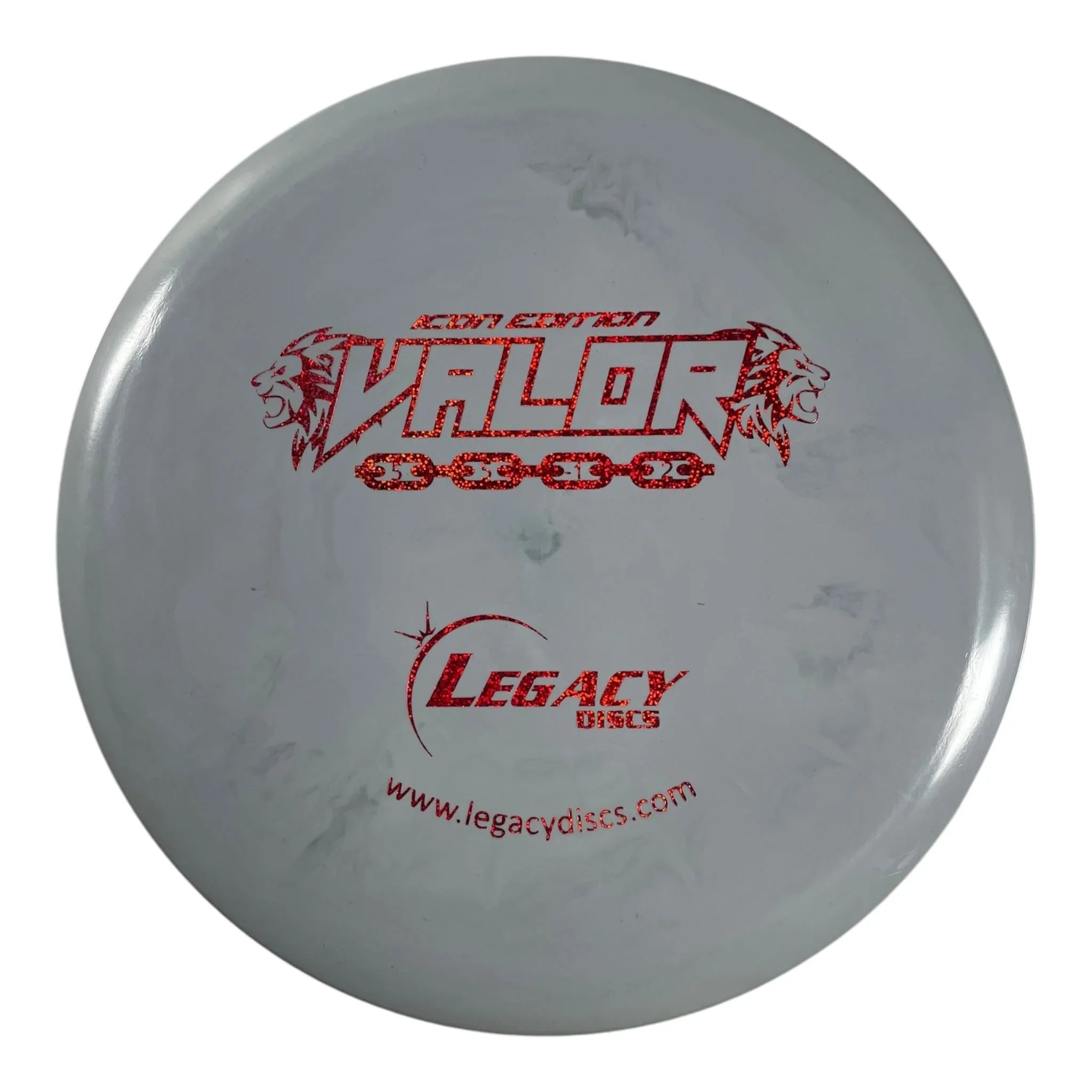 Legacy Discs Valor | Icon | Grey/Red 177g Disc Golf