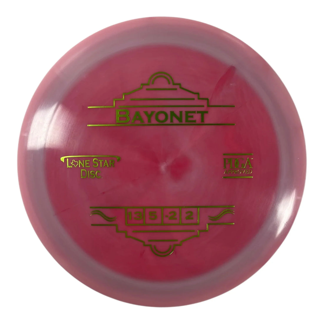 Lone Star Disc Bayonet | Alpha | Pink/Green 173g Disc Golf