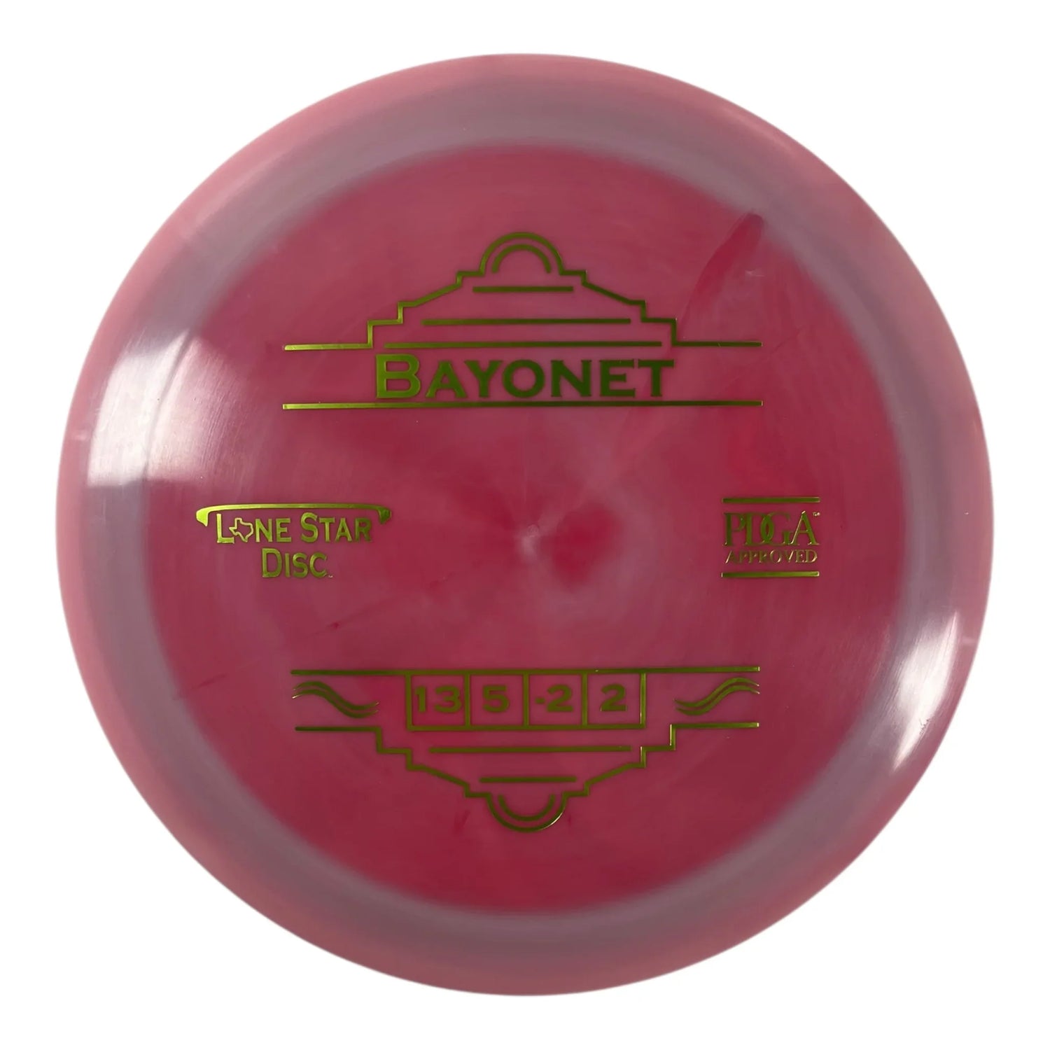 Lone Star Disc Bayonet | Alpha | Pink/Green 173g Disc Golf