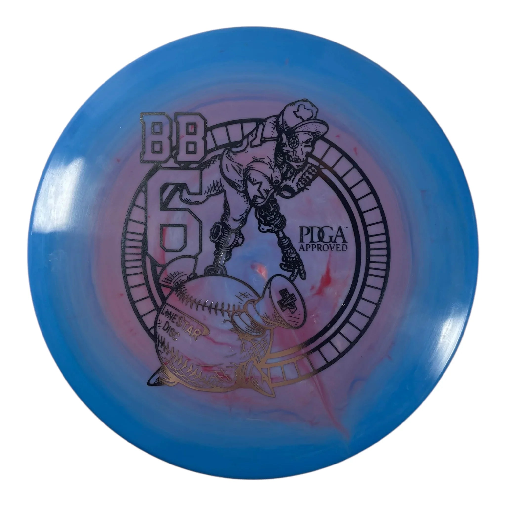 Lone Star Disc BB6 | Alpha | Blue/Silver 173g Disc Golf